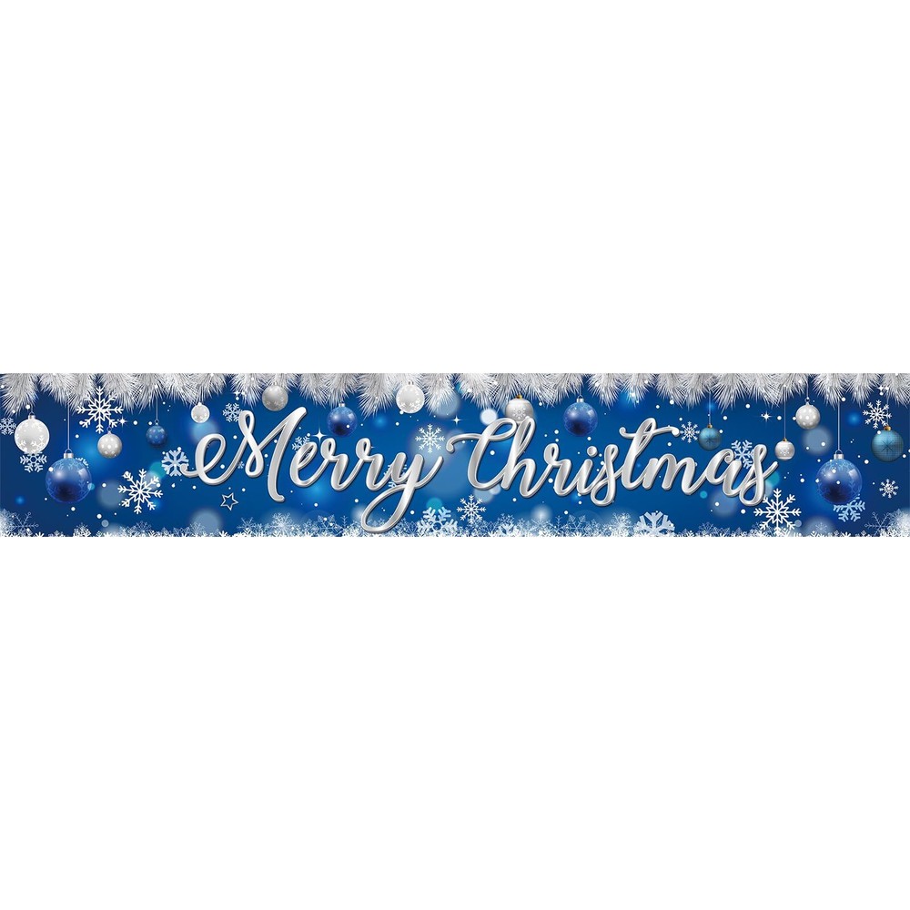 Merry Christmas Banner, Merry Christmas Sign Christmas Decorations, Large Xma...