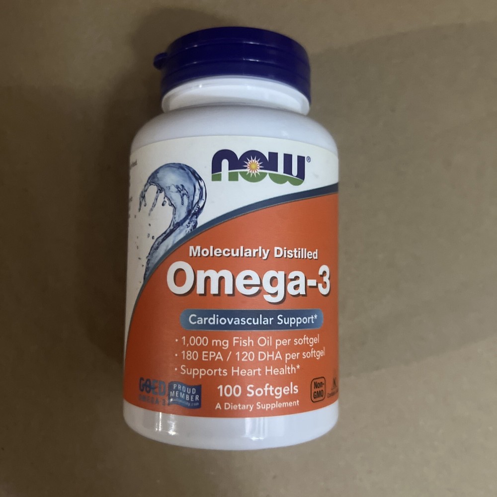 NOW Foods Omega-3 1000 MG 100 Softgels