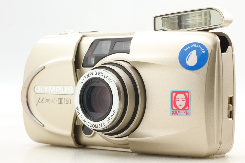 Olympus MJU III 150 35mm Film Camera Near Mint LCD Works JAPAN