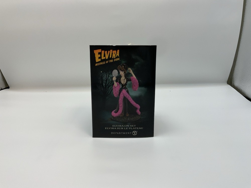Enesco Dept 56 Elvira On Set Halloween 2022 New Free Shipping NIB #6009787