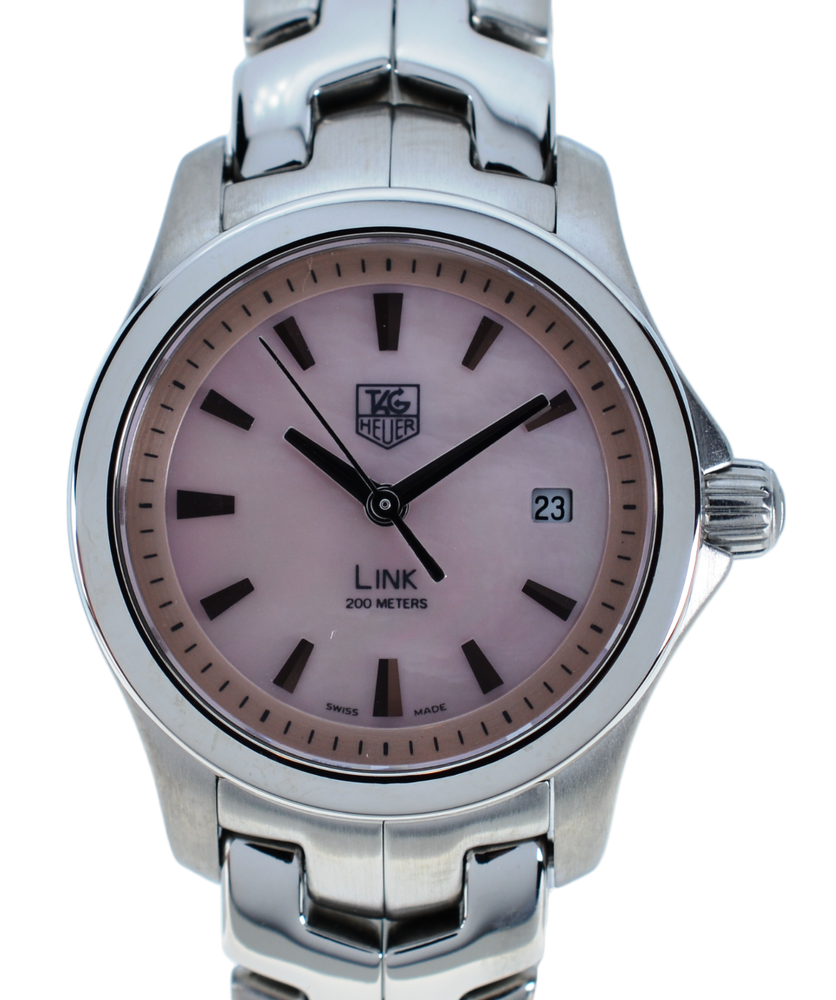 TAG Heuer Link Pink Mother of Pearl Women's Watch - WJF1312