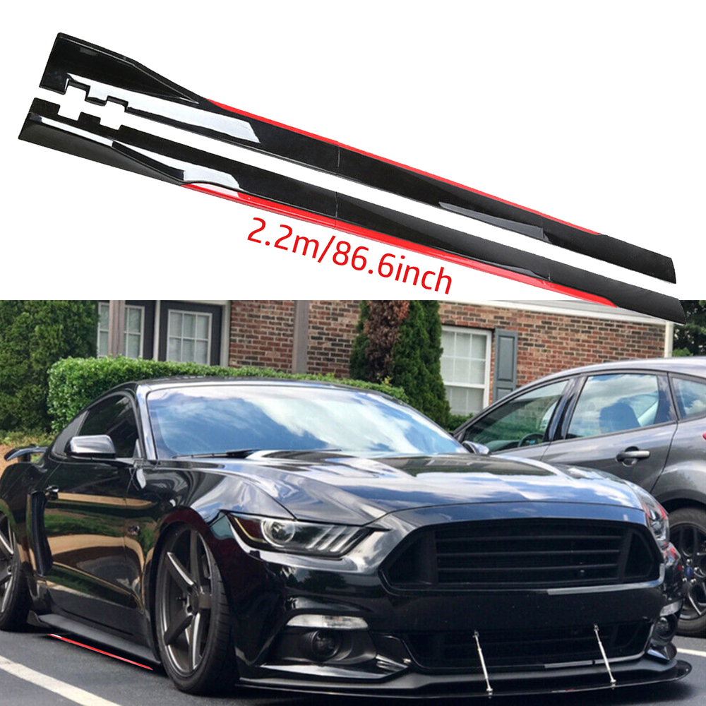 For Jaguar F-Type XE XF XJ Side Skirt Extension Body Kit Splitter Spoiler Glossy