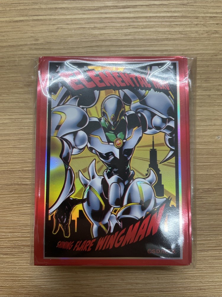 YuGiOh Rush Duel Sleeves Elemental HERO Shining Flare Wingman 100pc Japan