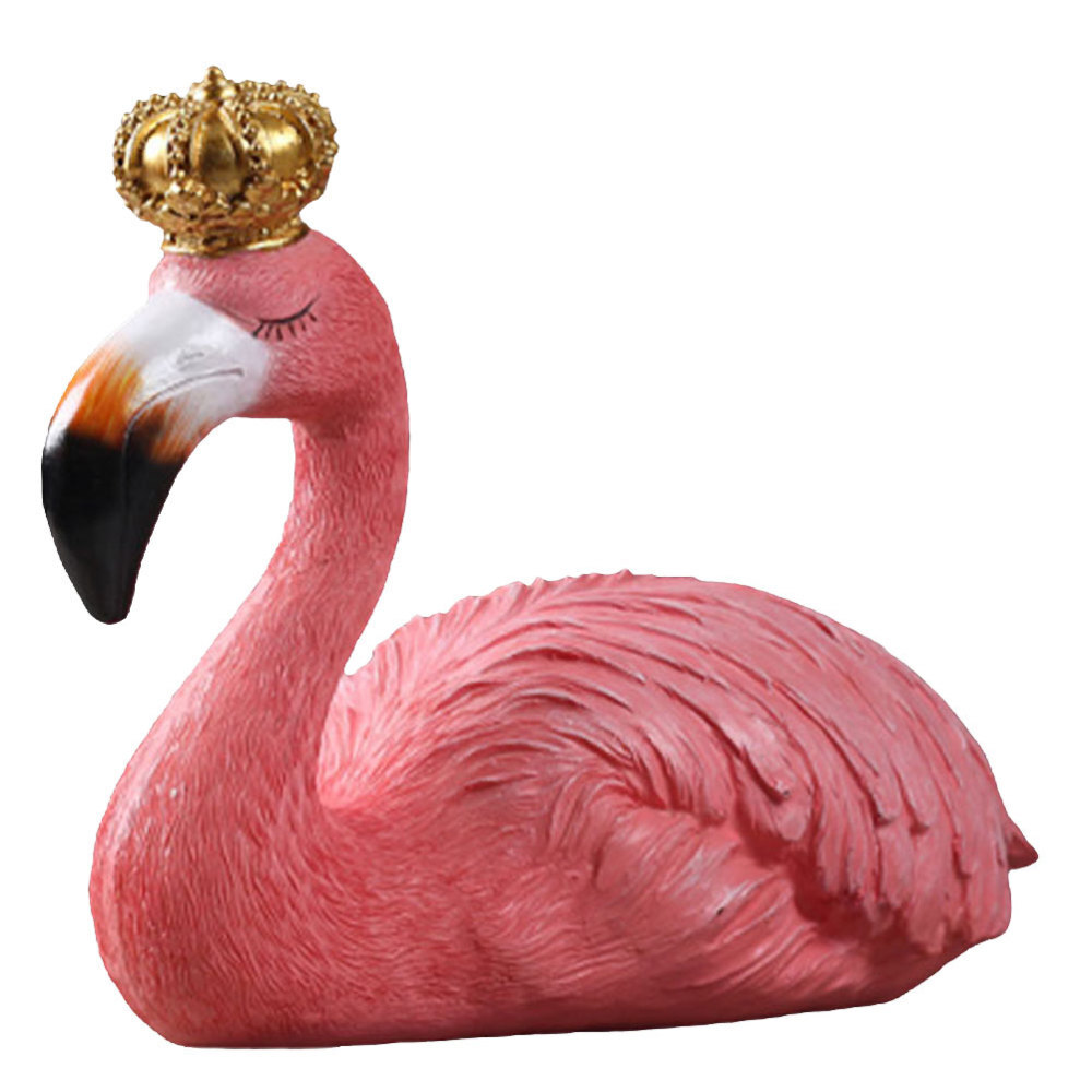 Modern Tropical Couple Bird Resin Statue for Stylish Home Decor