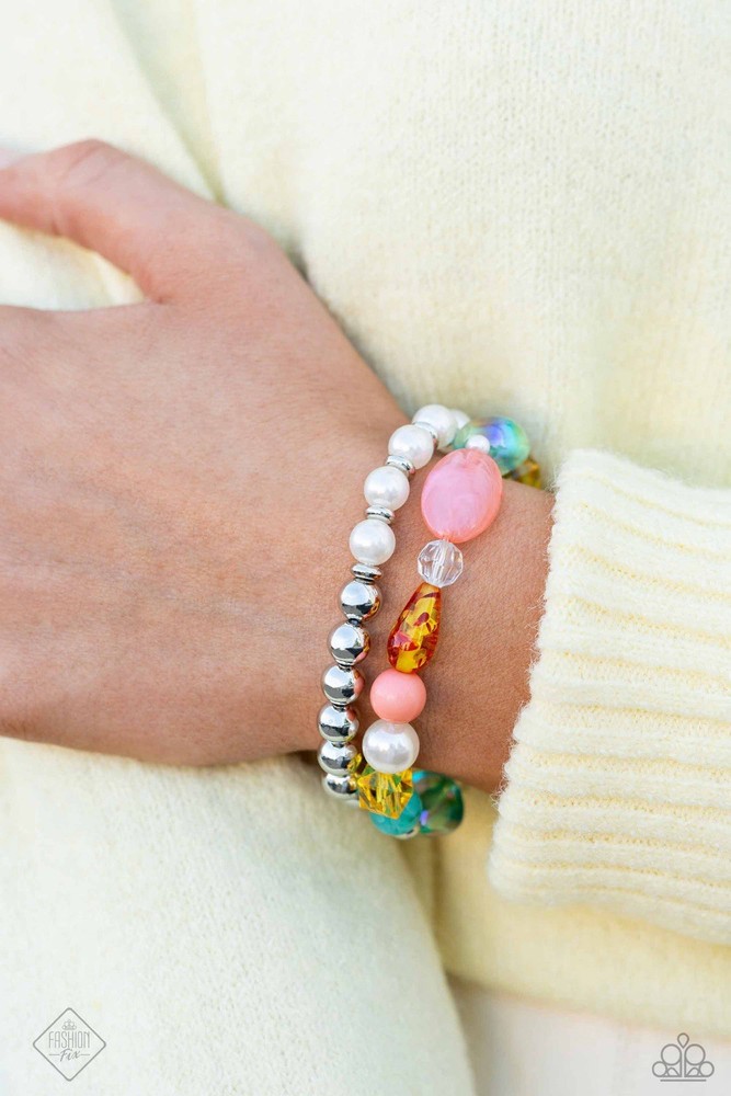 New Paparazzi Jewelry-Daisy Town Bracelet-Multicolor