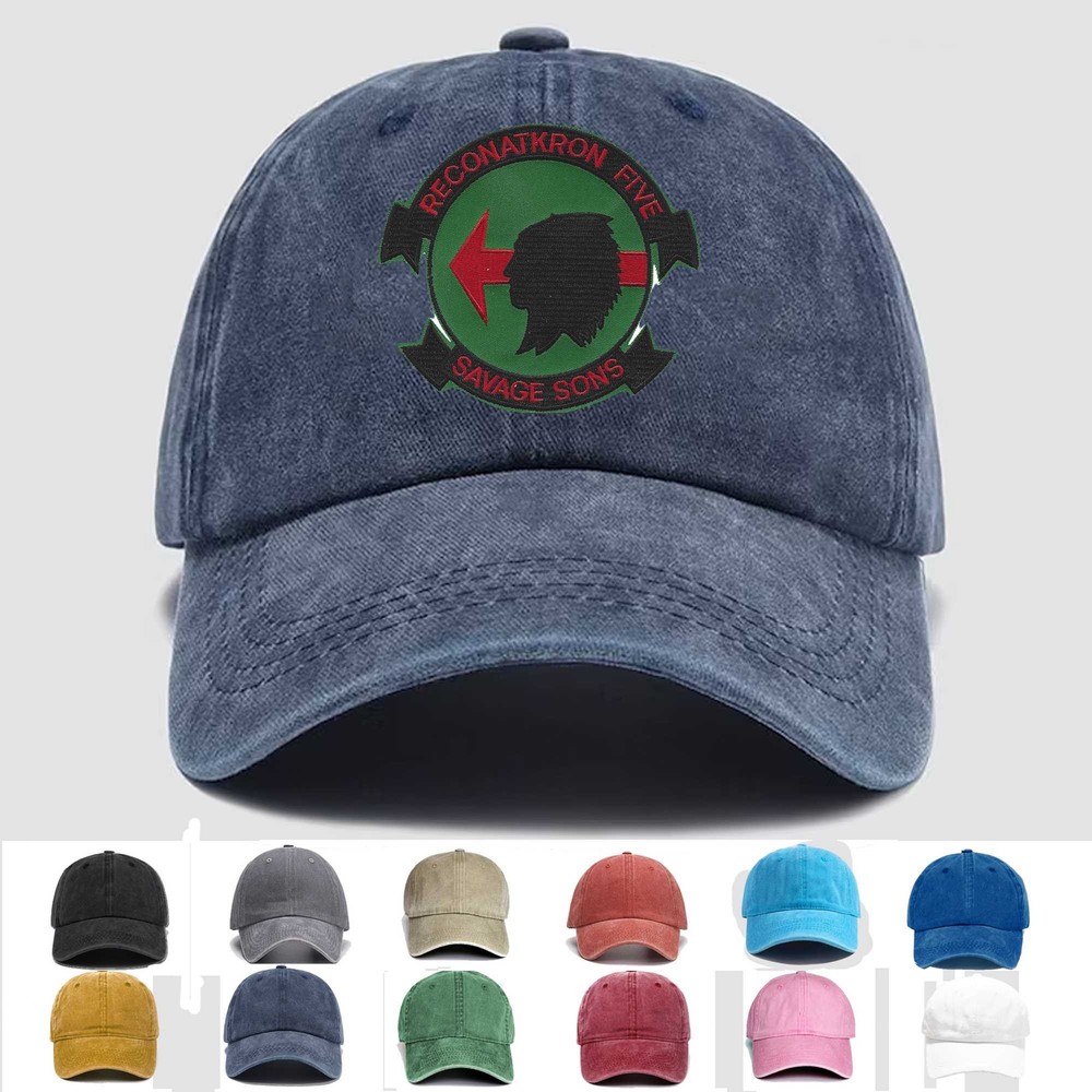 Custom Embroidered Hat RVAH-5 Reconnaissance Attack Squadron, Veteran Cap, Gift