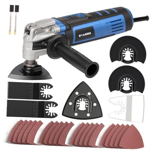 3.5A Oscillating Multi Tool with Quick Clamp System for Versatile Cutting and Sanding