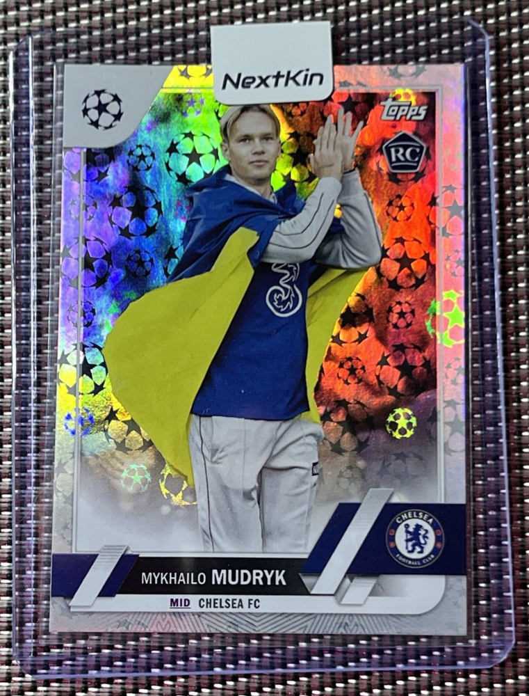 2022 UEFA Club Competitions 1st Edition Starball Foil Mykhailo Mudryk Rookie RC