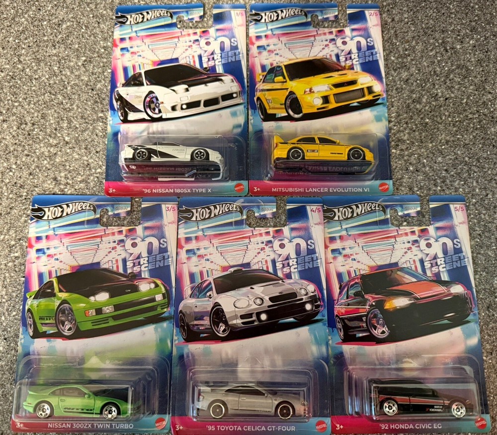 Hot  Wheels 2024 - 90’s Street Scene Set Of 5