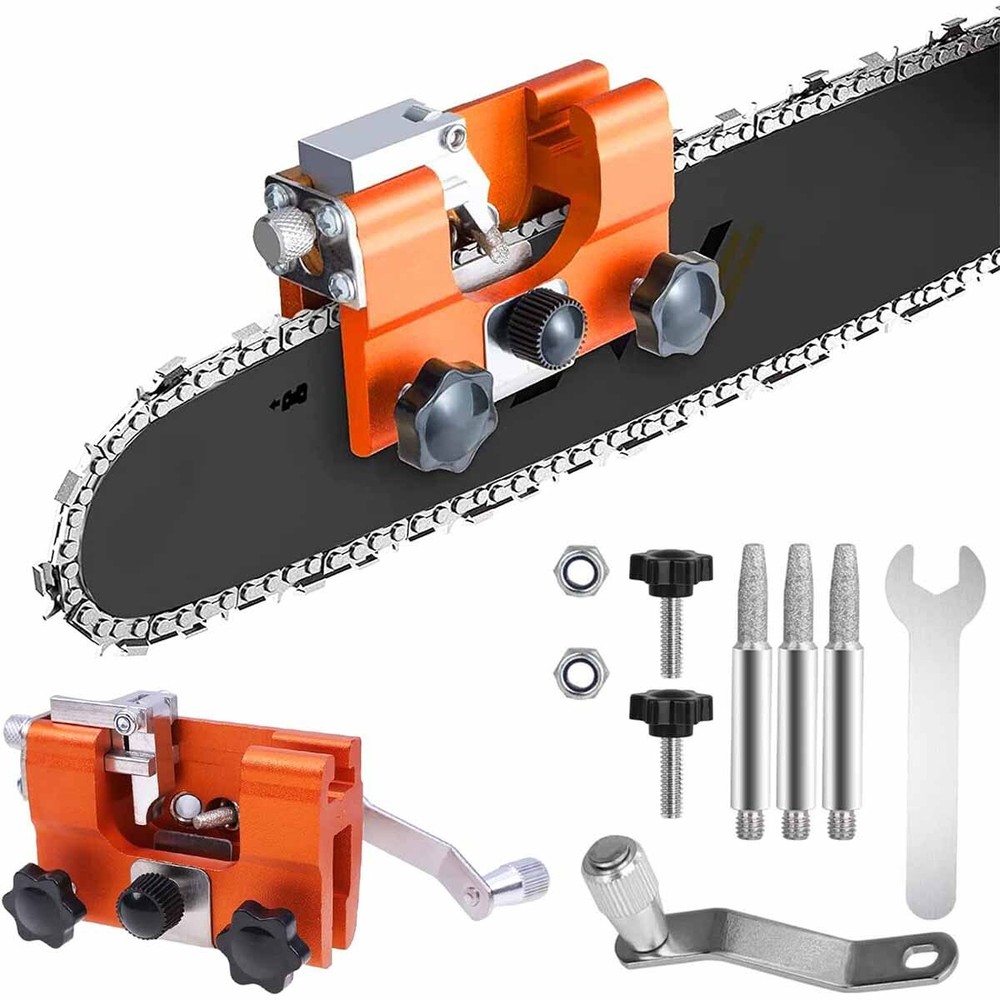 Portable Chainsaw Sharpener Jig Hand Crank Tool Set by Timberline