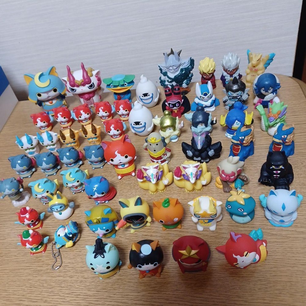 Yokai Watch Goods Lot of set Jibanyan Komasan Whisper Figure Finger Puppet