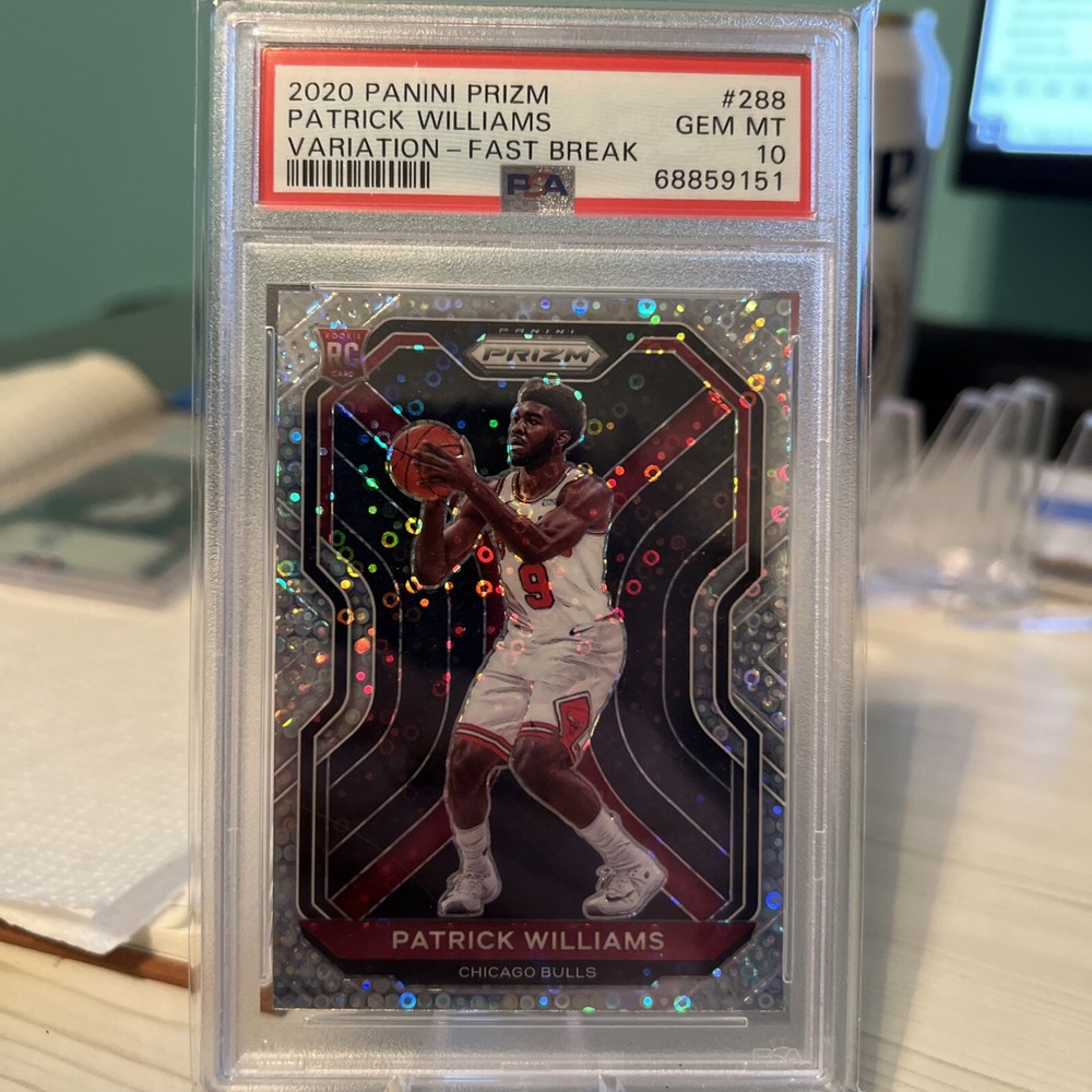 2020 Panini Prizm Patrick Williams Fast Break RC PSA 10 Gem Mint Bulls Basketball Card