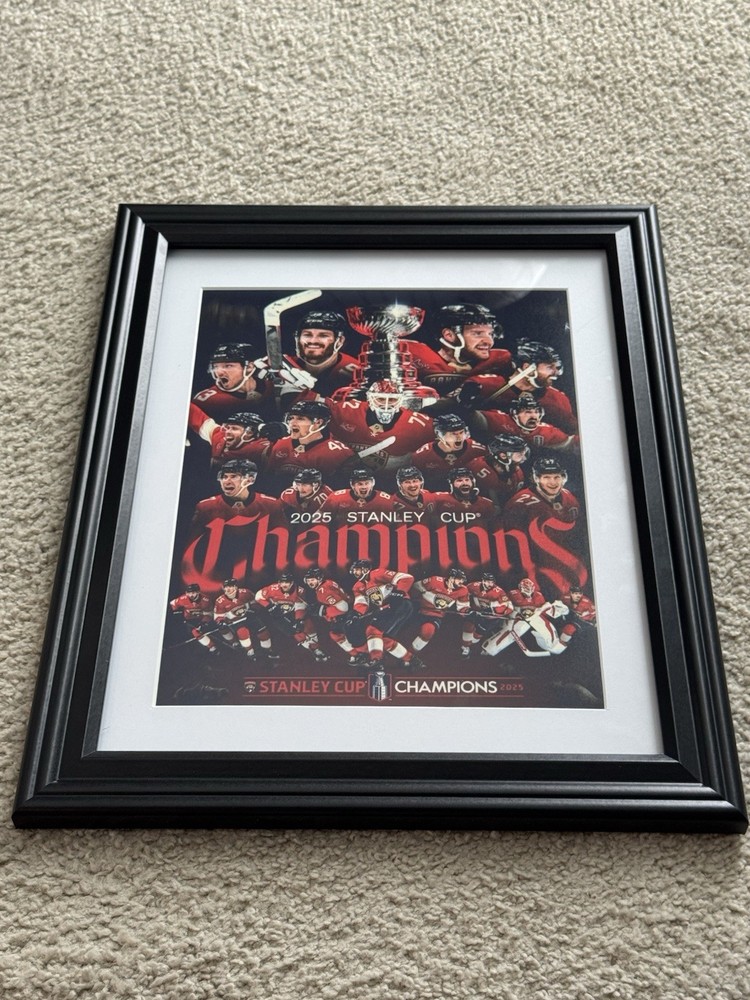 2025 Stanley Cup Champions FLORIDA PANTHERS  8.5x11 Photo FRAMED & MATTED B2B