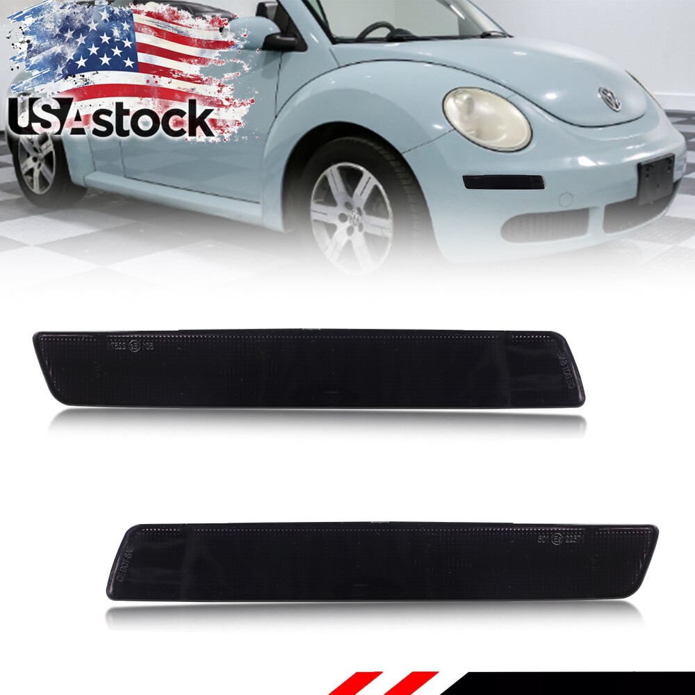 Smoke Lens Front Corner Turn Signal Lights For 2006-2010 VW Beetle