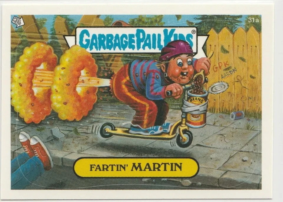 Fartin Martin 31a Garbage Pail Kids 2003 ANS1 GPK All New Series 1
