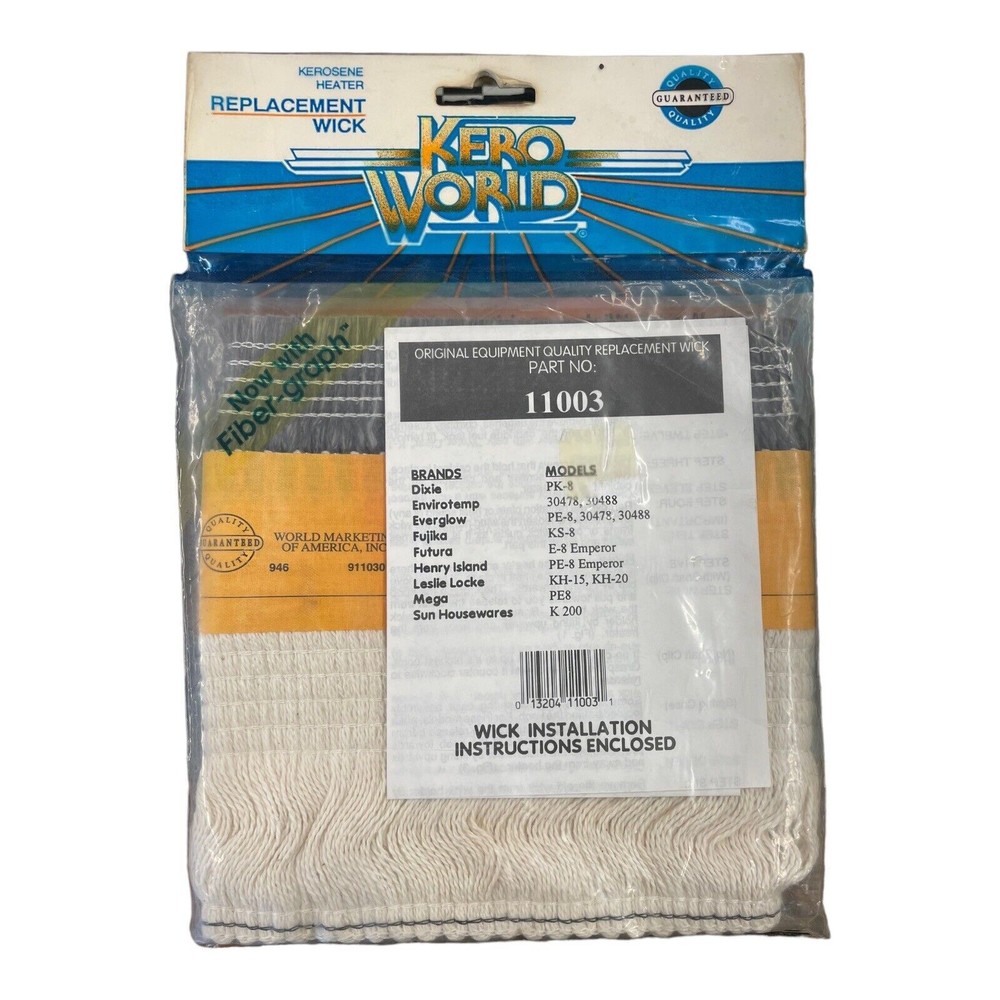 Kero World Kerosene Heater Replacement Wick Part No 11003 For Envirotemp Others