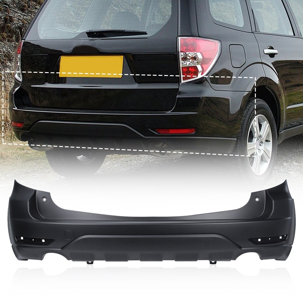 New Painted Rear Back Bumper Cover Textured for 2009-2013 Subaru Forester