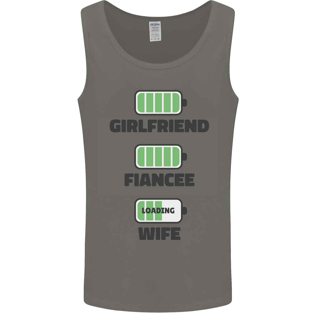 Girlfriend Fiancé Wife Loading Engagement Mens Vest Tank Top
