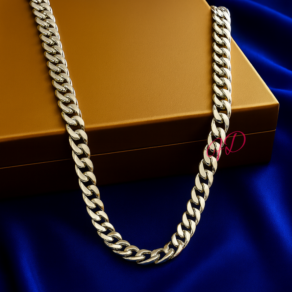 Miami Cuban Chain Platinum 26 Inches Width 9.4 mm PT950 Necklace
