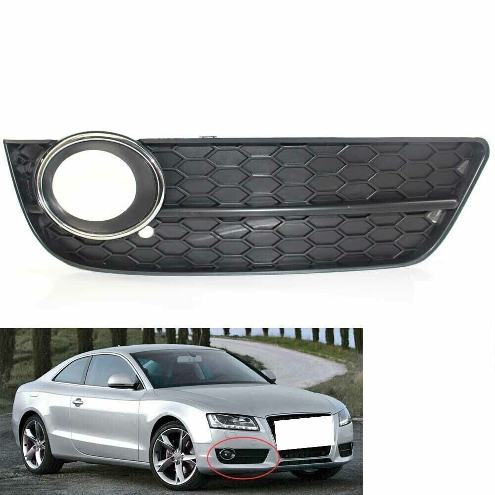 1X ABS Car Front Right Bumper Fog Light Lower Grille Cover for Audi A5 2008-2011
