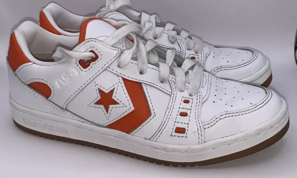 Converse AS-1 Pro White Orange Men Unisex Skate Boarding Casual Shoes A08130C