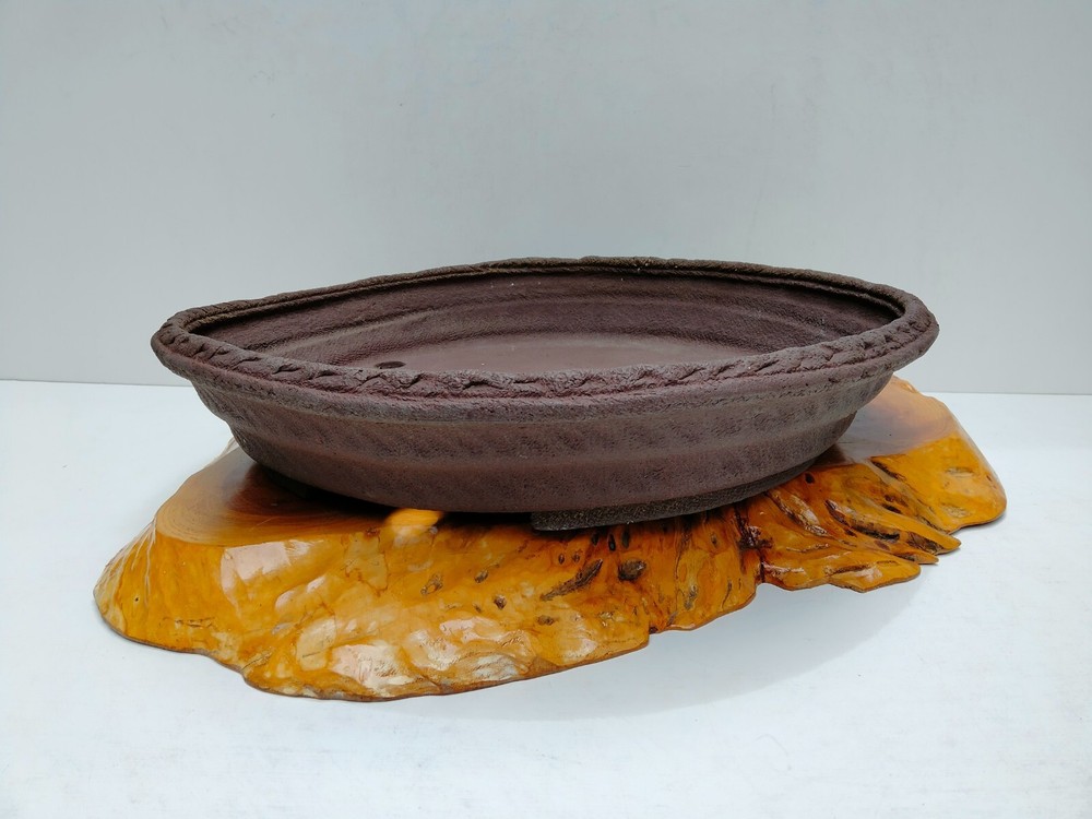 Nanban Bonsai Pot RYUGAKU Bunjin Style 19.29 Inch 49cm
