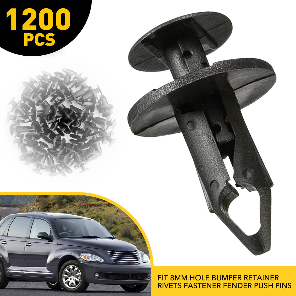 1200pcs 8mm Bumper Clips Retainer Auto Car Rivets New For 2002-2007 Saturn Vue