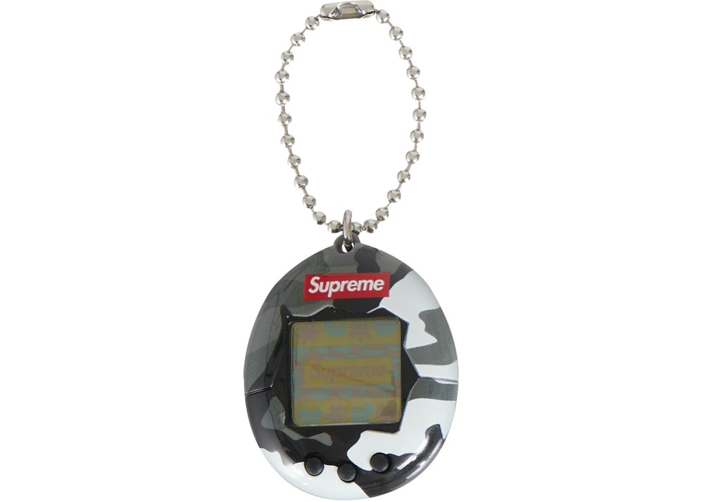 Bandai x Supreme Tamagotchi Limited Edition Camo Logo Black and White 2023 Japan