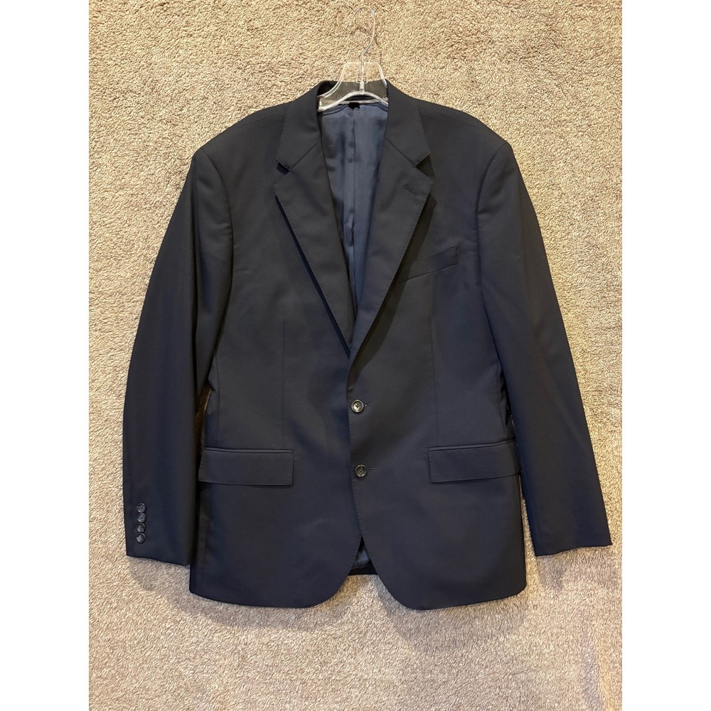J Crew Ludlow Men's Navy Wool Suit Jacket Blazer 42R & Pants 36Wx32L