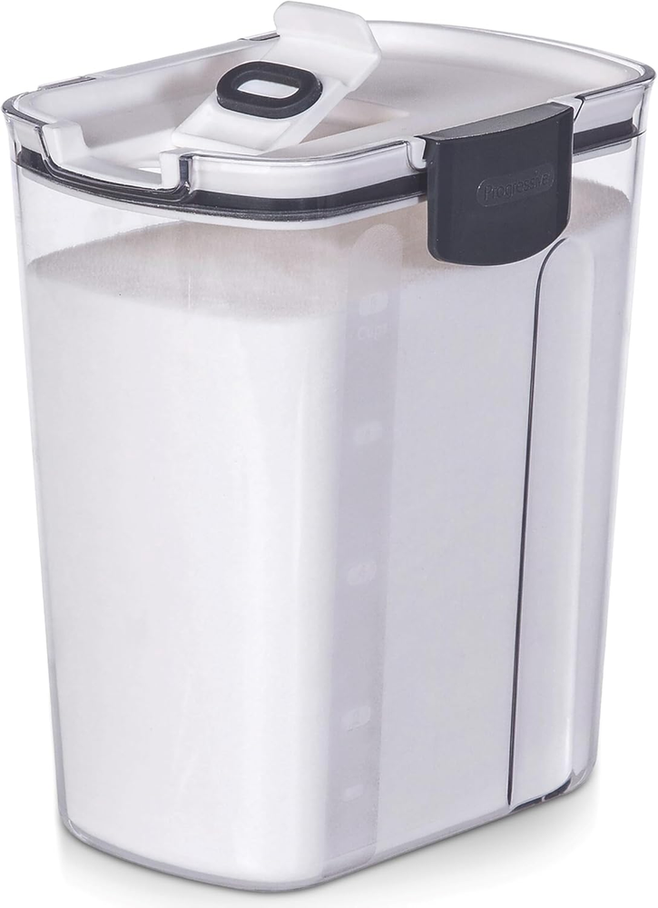 Prokeeper Sugar & Flour Storage Container – 1 Piece, Clear, Airtight Seal for Fr
