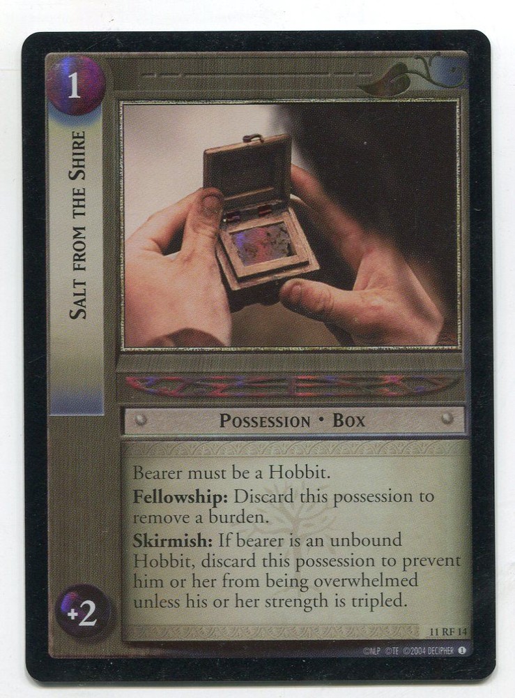 Lord Of The Rings CCG Shadows Rare Foil Card 11RF14 Salt From The Shire