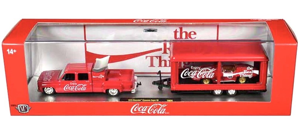 M2 MACHINES AUTO HAULERS 73 CHEVY CHEYENNE SUPER 30 DUALLY CHEVY CORVETTE XP-86