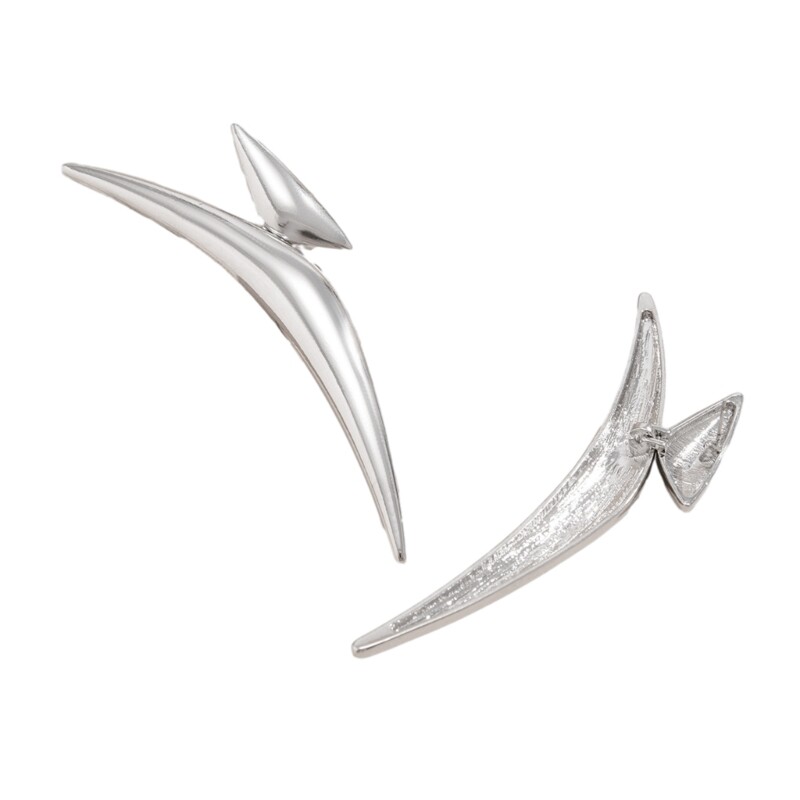 Geometric Triangle Stud Earrings for Women and Girls - Bold Pointed Design