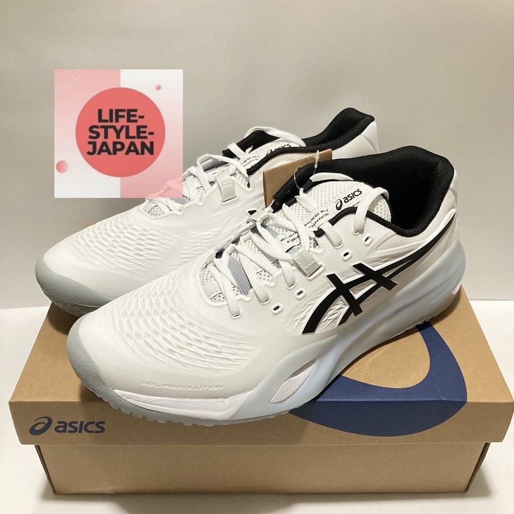 ASICS GEL-RESOLUTION X OC (Omni-Clay) 1041A502 100 White/Black Men Tennis Shoes