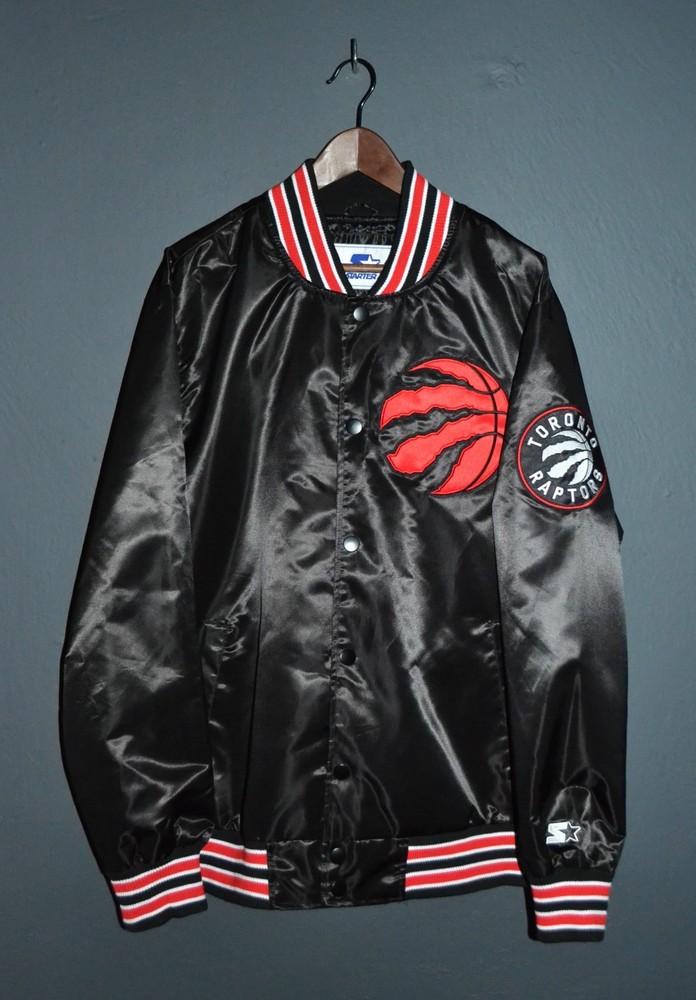 XL Starter Raptors Bomber Jacket for Men - Vintage NBA Style