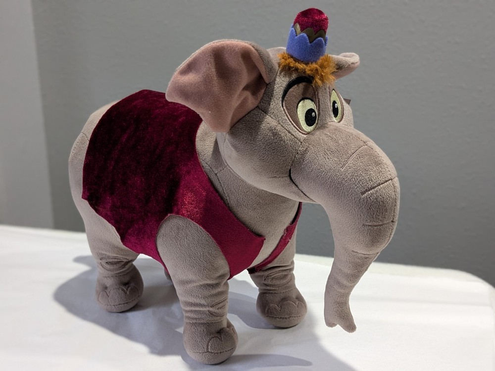 Disney Store Jafar Abu Genie Iago Abu as Elephant Plush Aladdin Stuffed Toy NEW