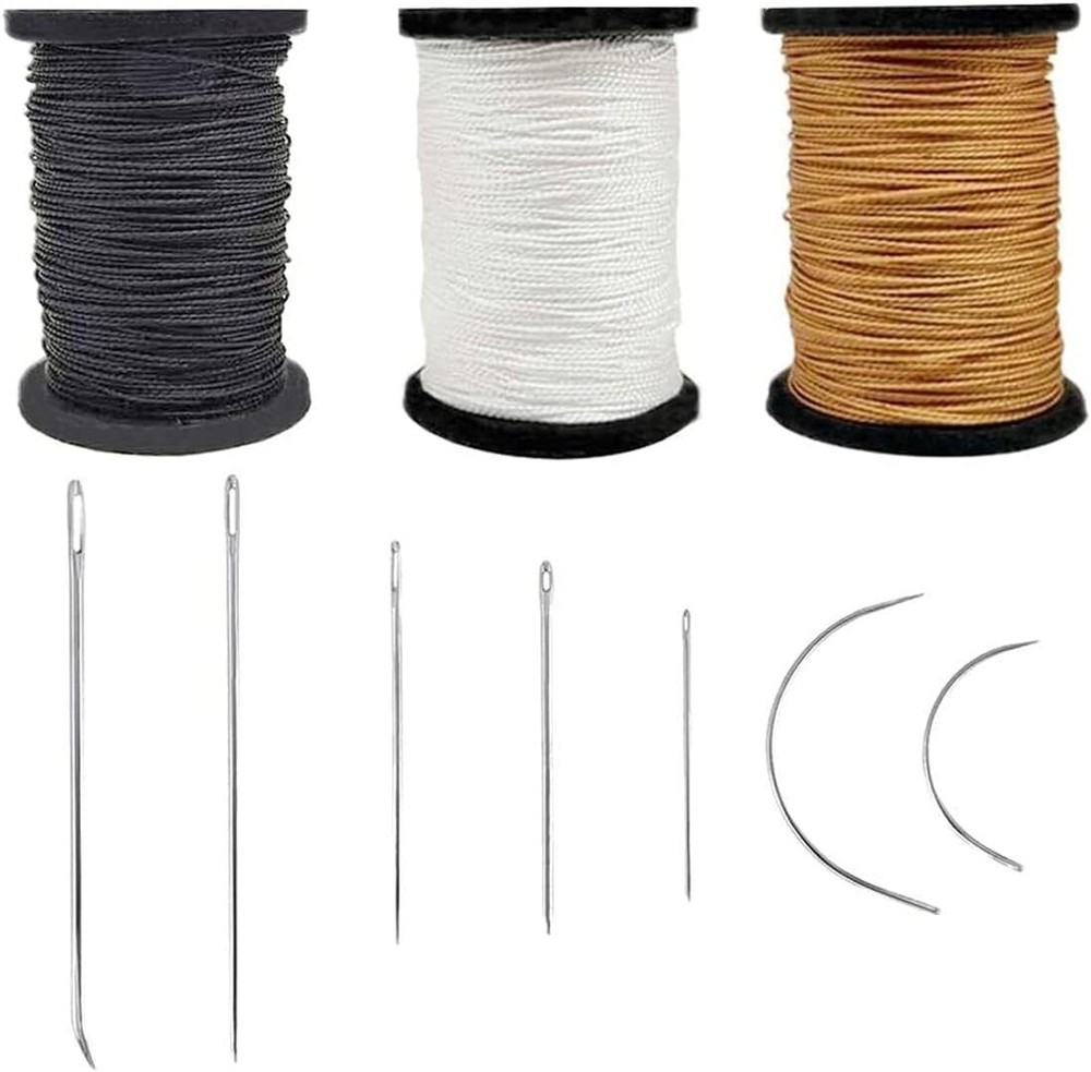 Extra Strong Upholstery Repair Sewing Thread Kit 70 Yard@ and Heavy Duty Needles