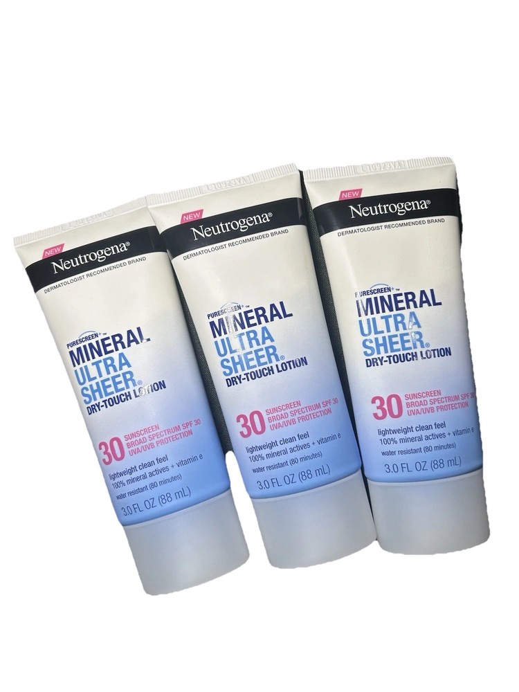 Neutrogena Ultra Sheer SPF 30 Sunscreen Lotion 3 oz Pack of 3