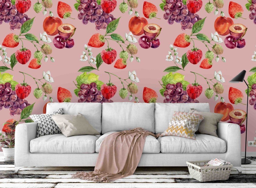 3D Fruit Pattern Wall Murals Wallpaper Murals Wall Sticker
