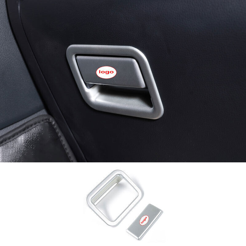 Matt Silver Co-Pilot Storage Box Handle Cover Trim 2PC New For Toyota RAV4 19-24