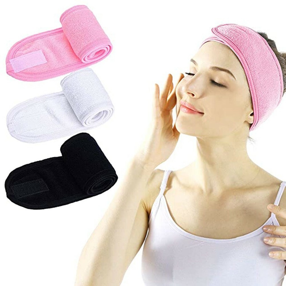 Adjustable Spa Headband for Shower Bath Makeup Hair Care