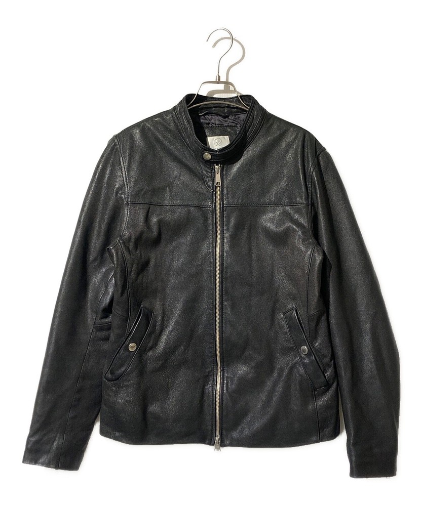 Beauty&Youth Black Padded Goatskin Biker Jacket Size M Style GY572