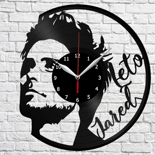 Jared Leto Vinyl Record Wall Clock Home Fan Art Decor 12'' 30 cm 4566