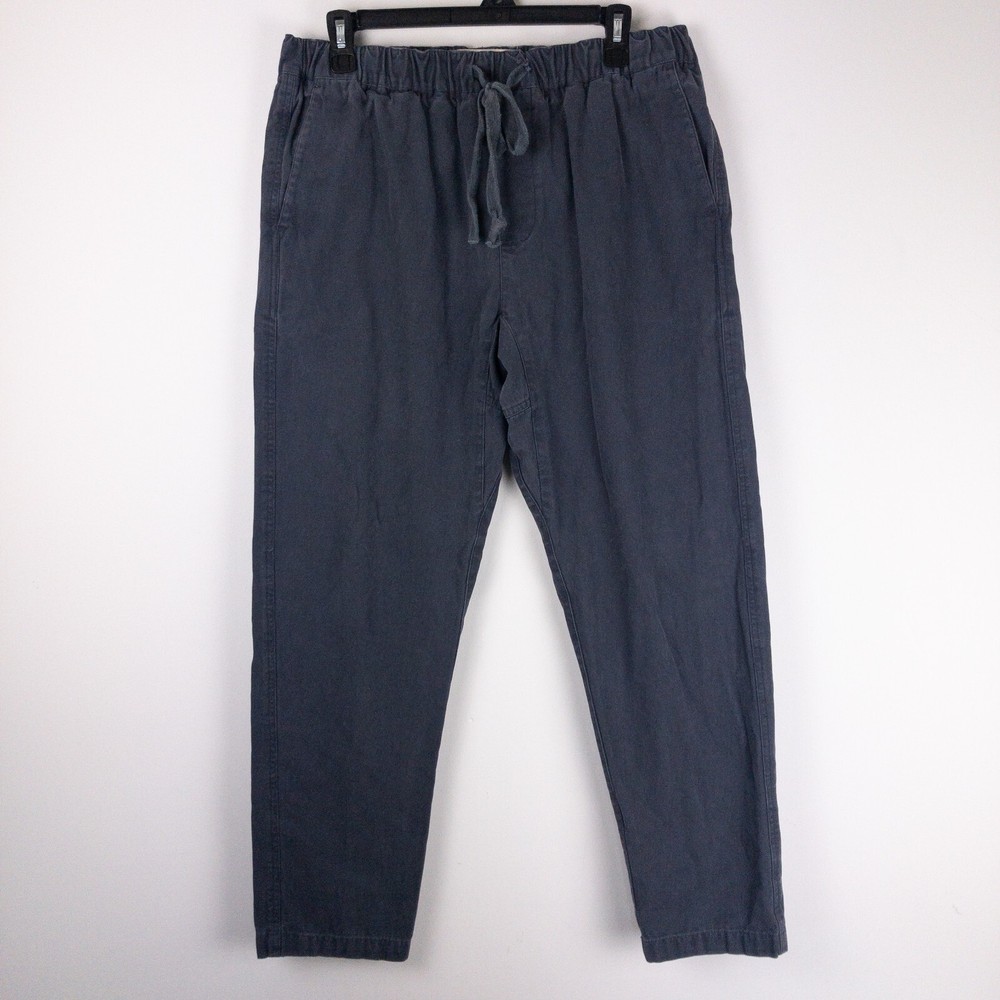 Mollusk California Womens Large (32x28) Gray Canvas Stretch Outdoor Jogger Pants
