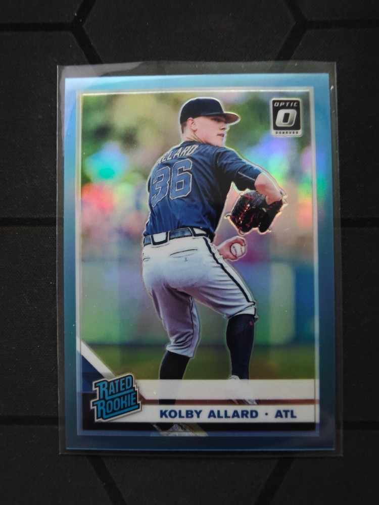 2019 Panini Donruss Optic Sky Blue Prizm Rated Rookie Kolby Allard 35/50