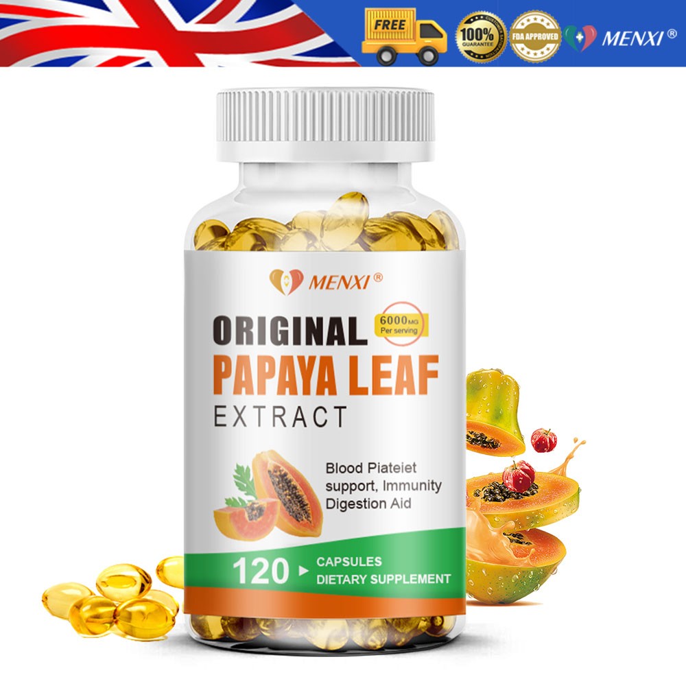 Original Papaya Leaf Extract 6000mg - Platelets, Digestive & Immune Support