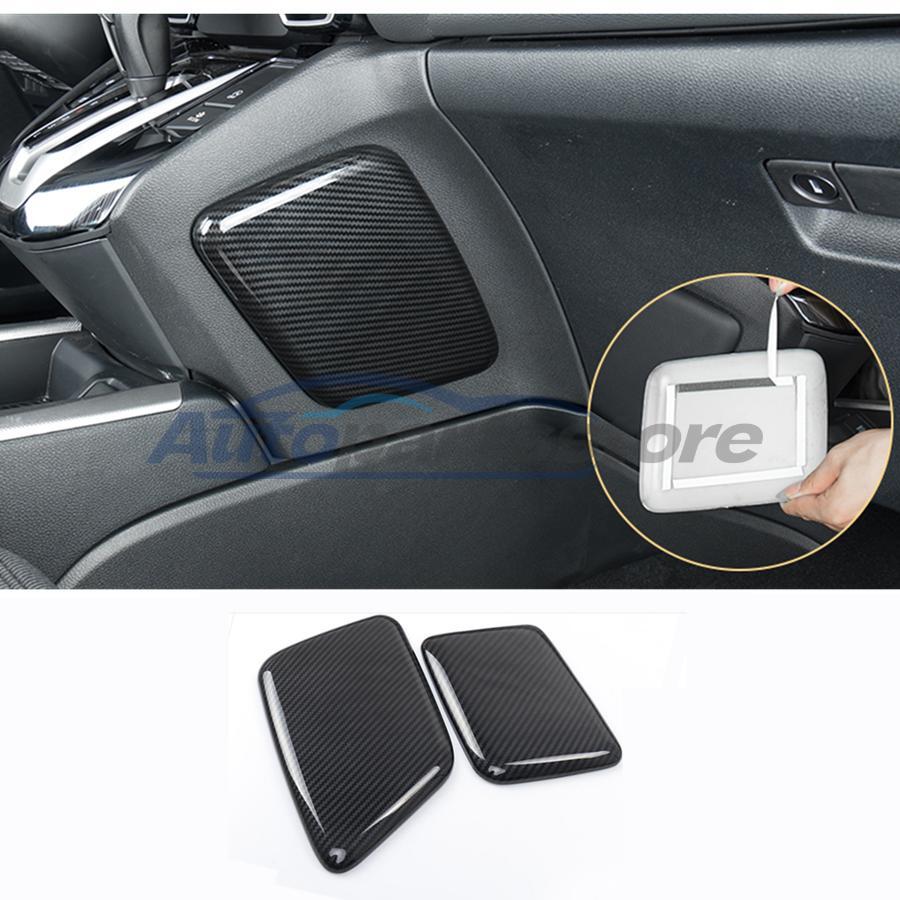 For Honda CR-V CRV 2017-2021 Carbon Fiber Side Central Console Cover Trim Decor