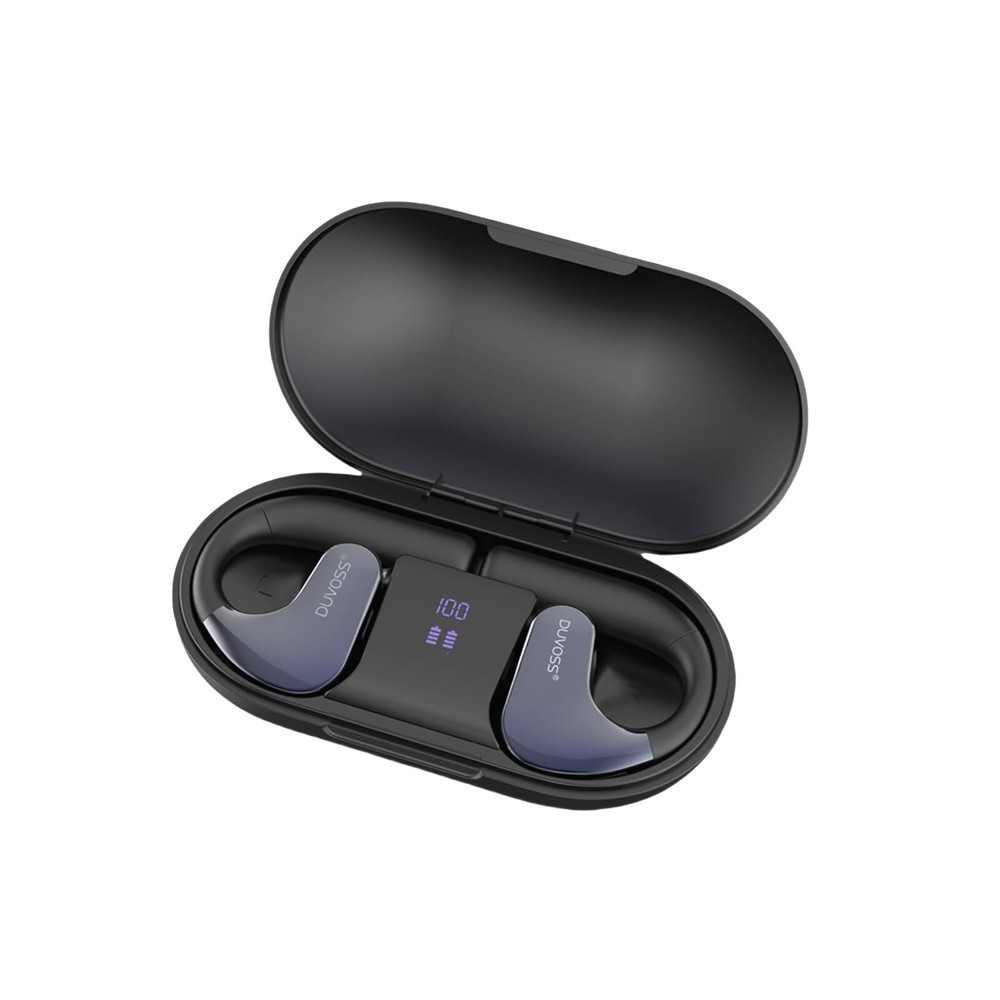 Wireless Open-Ear Bluetooth 5.3 Earbuds with Mic for Comfortable All-Day Use