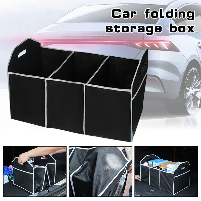 Universal Car Trunk Organizer Box Food Toys Storage Container Auto Accessories