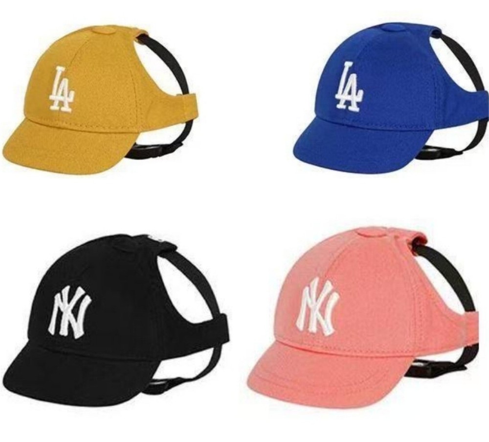 Yankees MLB Pet Baseball Hat NY New York Dogs Cap Puppy Beach Outdoor Black Pink